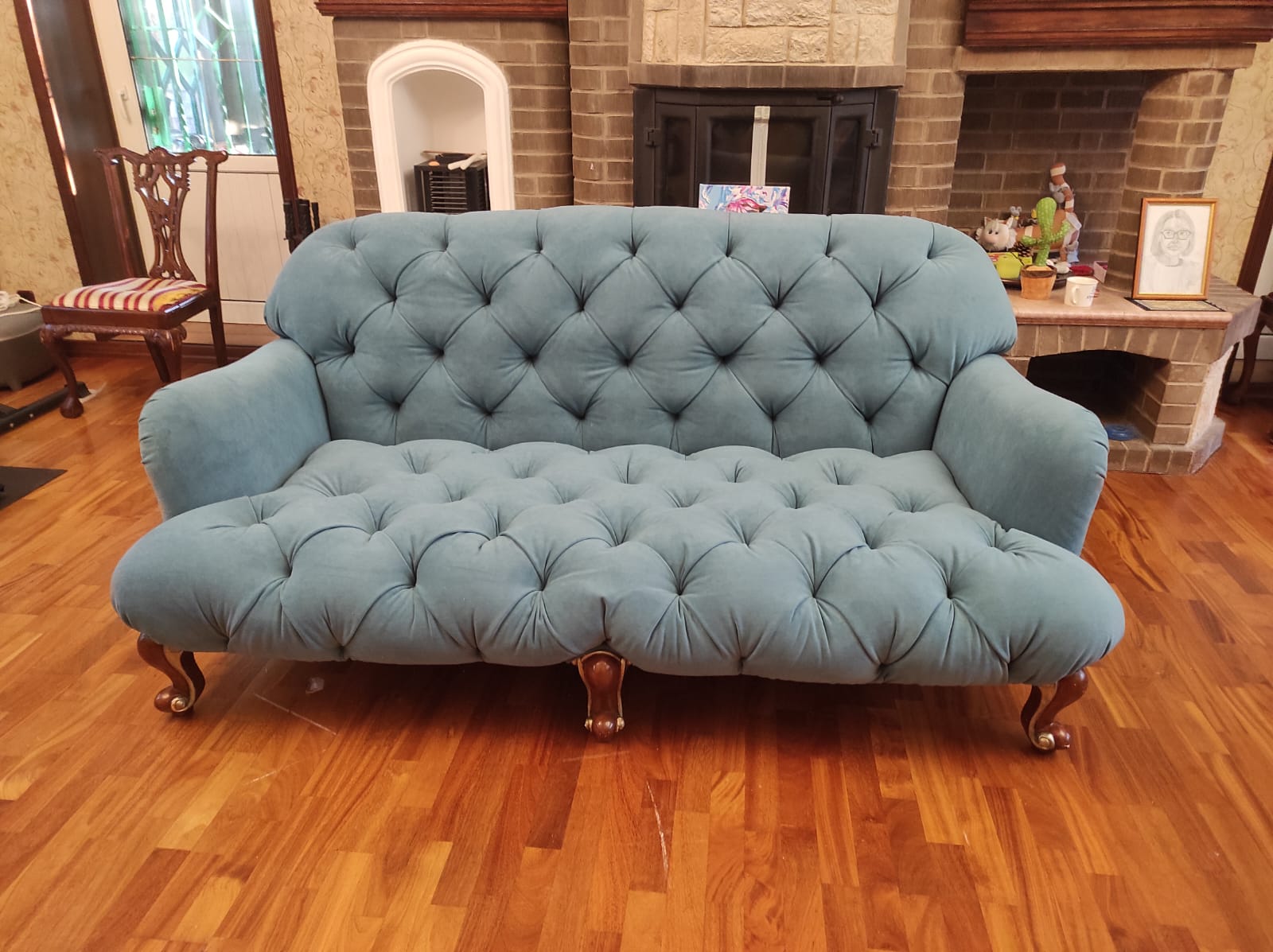 Перетяжка дивана. поселок Володарского