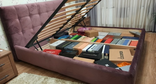 Перетяжка изголовья кровати. поселок Володарского