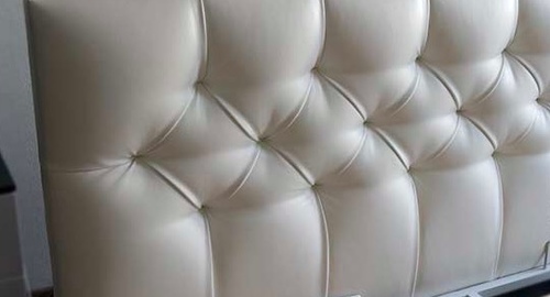 Перетяжка кровати с мягким изголовьем. поселок Володарского